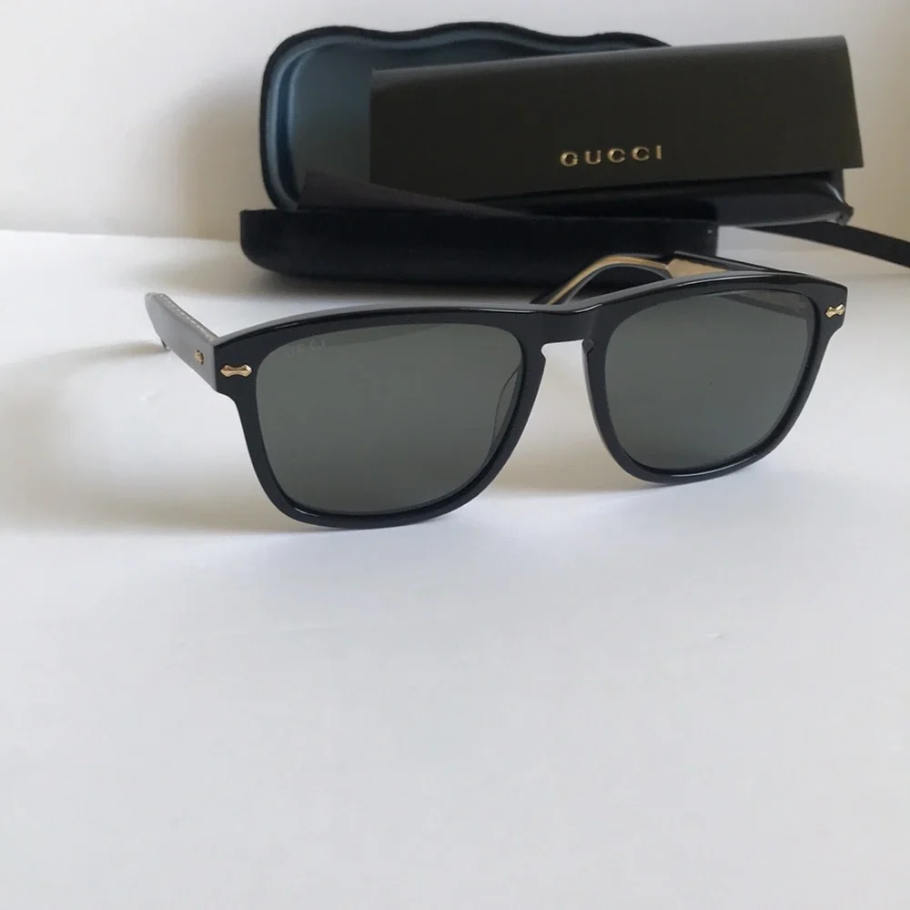 Gucci Gg0911s 001 Men's Black Sunglasses - Classic Square Frame